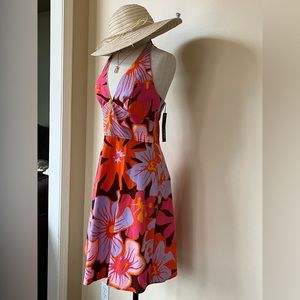 ABS by Allen Swartz floral cotton vintage sundress. New with tags.